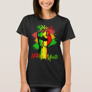 Black History Month Fist Gift Women Men Kids T-Shirt