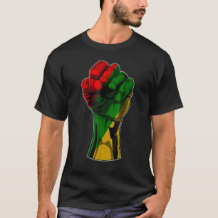 Black History Month Fist Women Men Kids T-Shirt