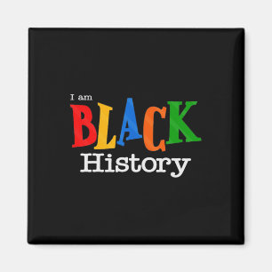 Black History Month Fist Women Men Magnet