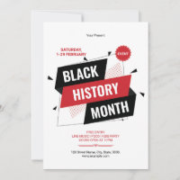 Black History Month Flyer Template