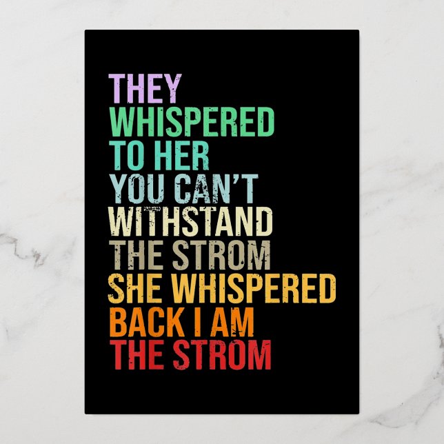 Black History Month Foil Holiday Card (Front)