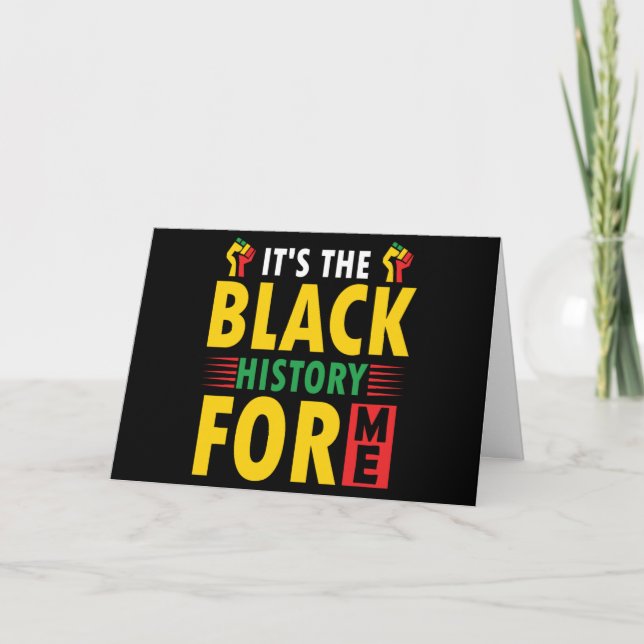 Black History Month Folded Greeting Card (Front)