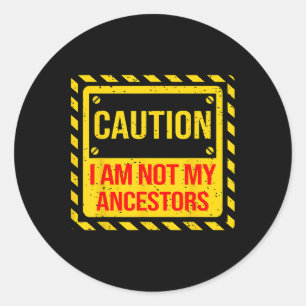 Black History Month For As Long As I Am Black I Am Classic Round Sticker