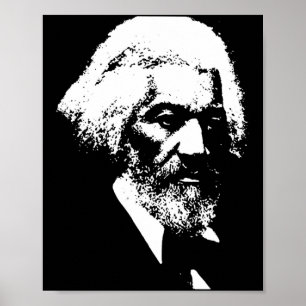 Black History Month Frederick Dougl Silhouette T S Poster