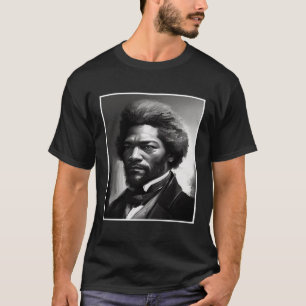 Black History Month Frederick Douglass Charcoal Ci T-Shirt