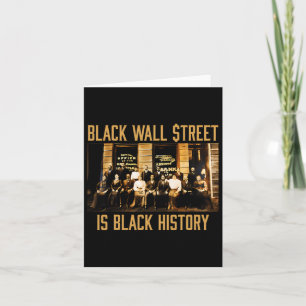 Black History Month Funny Wall Street African Amer Card
