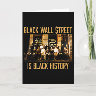 Black History Month Funny Wall Street African Amer Card
