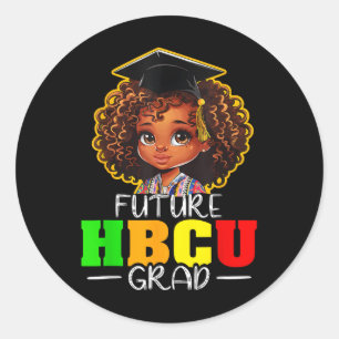 Black History Month Future Hbcu Grad Black Girl Af Classic Round Sticker