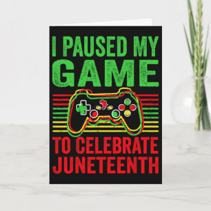Black History Month Gamer African American Pride B Card