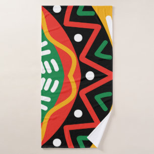 Black History Month Geography    Bath Towel Set