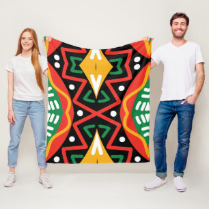 Black History Month Geography   Fleece Blanket