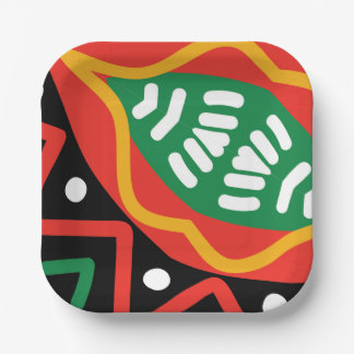 Black History Month Geography Paper Plate
