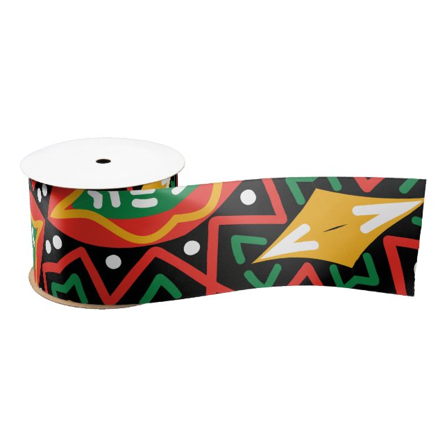 Black History Month Geography   Satin Ribbon (Spool)
