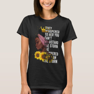 Black History Month Girl African Woman Afro I Am T T-Shirt
