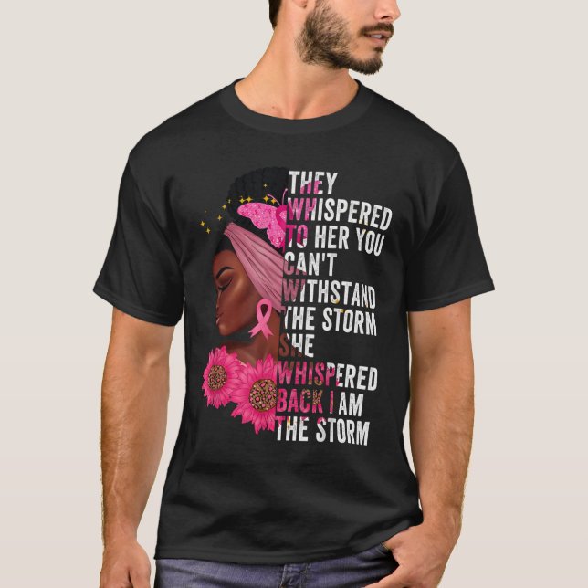 Black History Month Girl I Am The Strong African Q T-Shirt (Front)