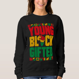Black History Month Girls Boys Young Black ed Sweatshirt