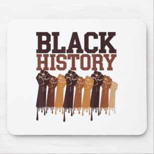Black History Month Hands Symbol Afro Motivation T Mouse Pad