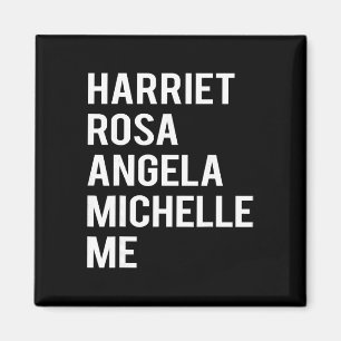 Black History Month Harriet Rosa Angela...black Le Magnet