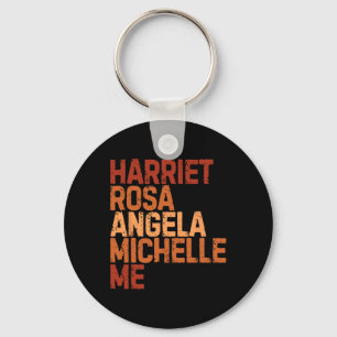 Black History Month Harriet Rosa Angela Michelle M Key Ring