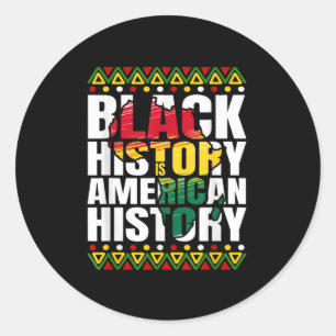 Black History Month Heritage Culture African Ameri Classic Round Sticker