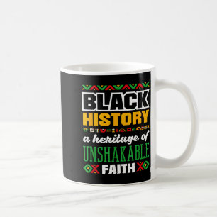 Black History Month Heritage Faith Coffee Mug