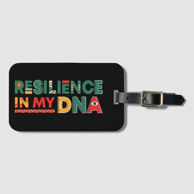 Black History Month Heritage Luggage Tag  (Front Horizontal)