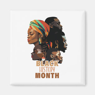 Black History Month History Africa Map Melanin Afr Magnet