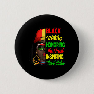 Black History Month Honoring Past Inspiring Future 6 Cm Round Badge