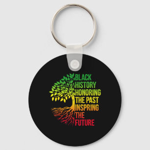 Black History Month Honoring Past Inspiring Future Key Ring