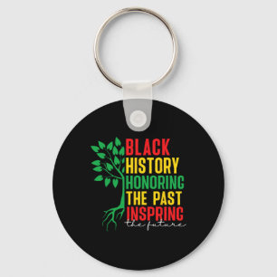 Black History Month Honoring Past Inspiring Future Key Ring
