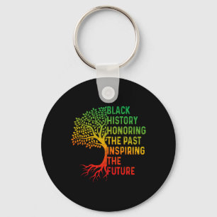 Black History Month Honoring Past Inspiring Future Key Ring