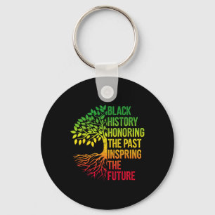 Black History Month Honoring Past Inspiring Future Key Ring