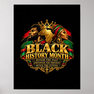 Black History Month Honour the Past Poster