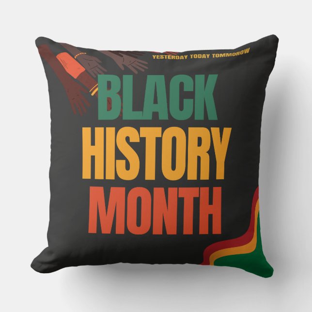 Black History Month – Honouring Legacy and Culture Cushion (Front)