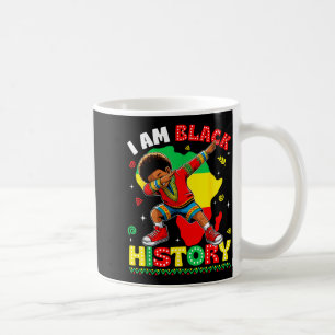 Black History Month I Am Black History Dabbing Kid Coffee Mug