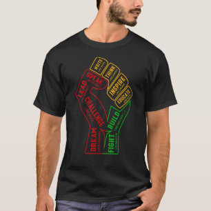 Black History Month Inspiring Black Leaders Power T-Shirt