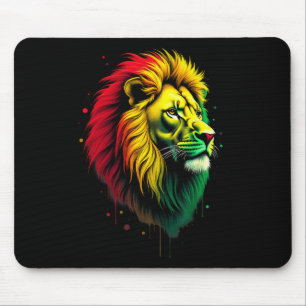 Black History Month Jamaica Lion Proud Jamaican _2 Mouse Pad