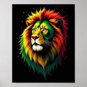 Black History Month Jamaica Lion Proud Jamaican _2 Poster
