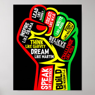 Black history month juneteenth 1865 dream like poster