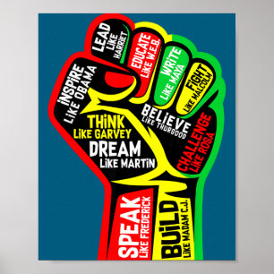 Black history month juneteenth 1865 dream like poster