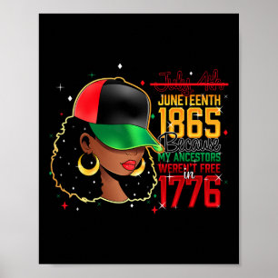 Black History Month Juneteenth 1865 Poster