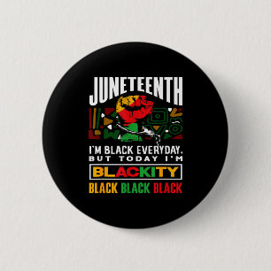 Black History Month Juneteenth Blackity 6 Cm Round Badge