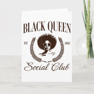 Black History Month Juneteenth Women Black Queen Card