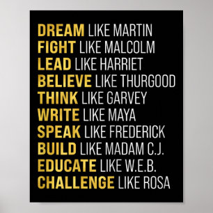 Black History Month Kids Proud African Pride Black Poster
