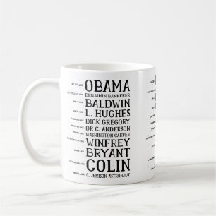 black history month legends icons coffee mug