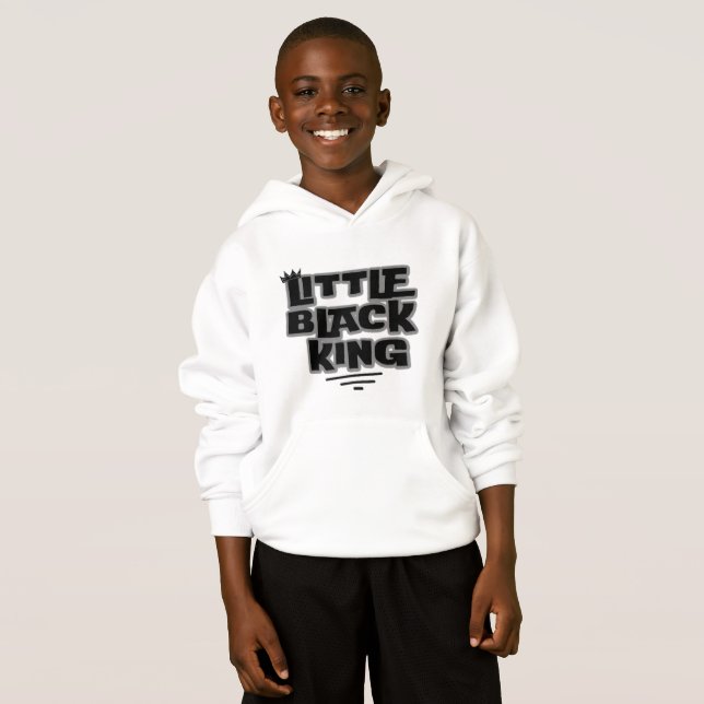 Black History Month Little Black King Hoodie (Front Full)