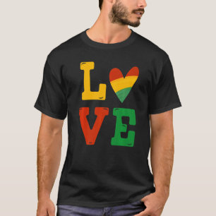 Black History Month Love Africa African Men Women T-Shirt