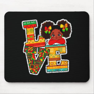 Black History Month Love Afro Toddler Girls Americ Mouse Pad