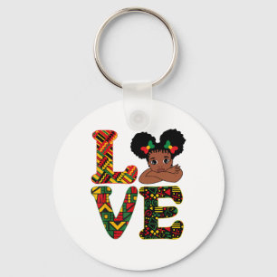 Black History Month Love Pride Design Art Apparel Key Ring