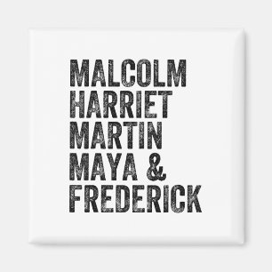 Black History Month Malcolm Harriet Martin Maya An Magnet
